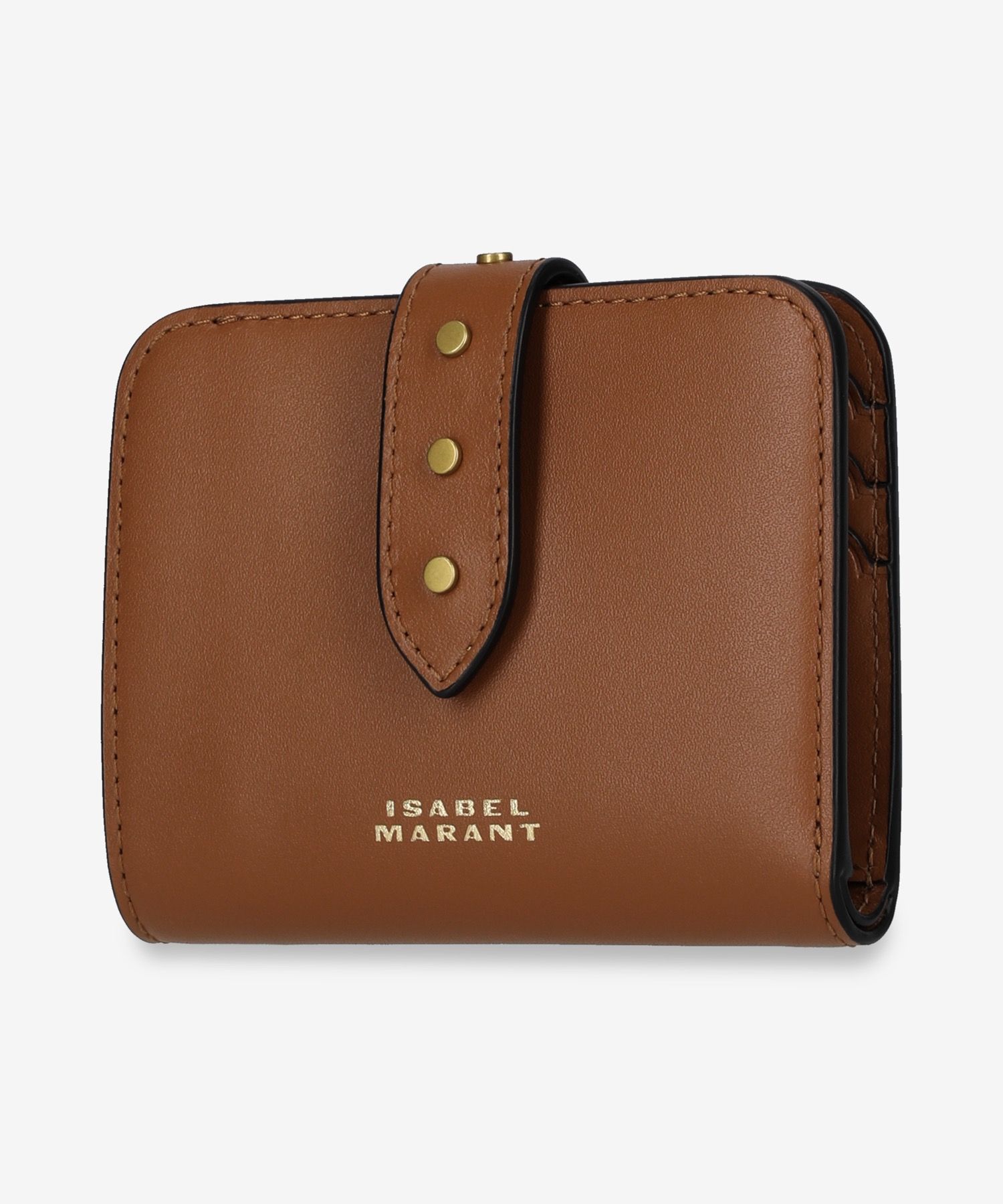 ショルダーバッグ・ポシェット Isabel Marant Stud Detail Logo Wallet Cognac MP0090FAB4C17M5 MUSINSA | ISABEL MARANT Stud Detail Logo Wallet - Cognac