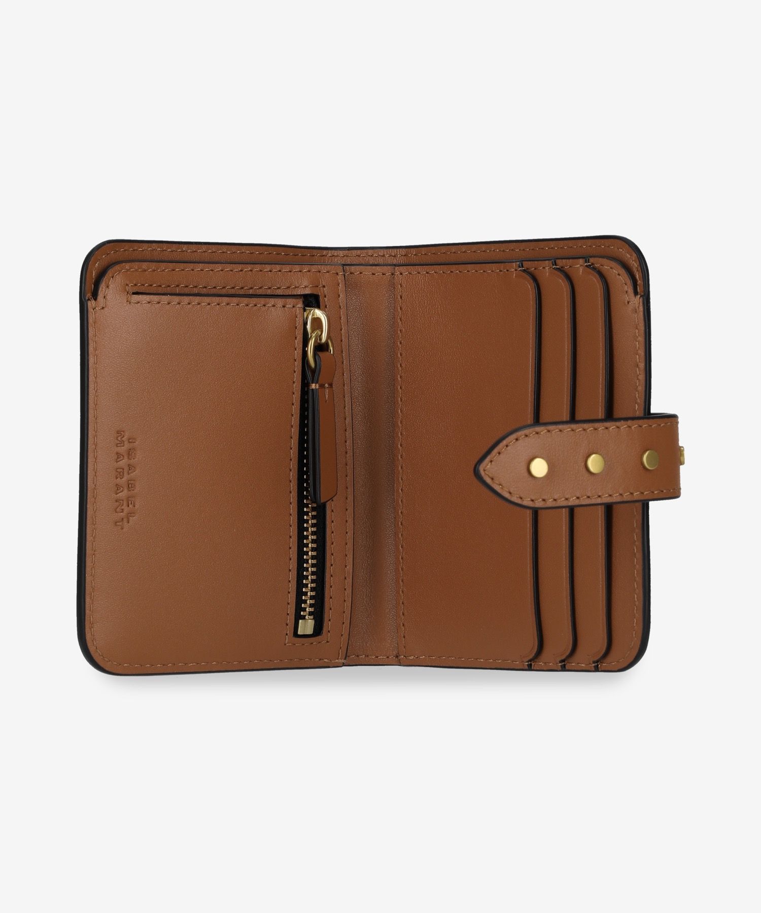 ショルダーバッグ・ポシェット Isabel Marant Stud Detail Logo Wallet Cognac MP0090FAB4C17M5 MUSINSA | ISABEL MARANT Stud Detail Logo Wallet - Cognac