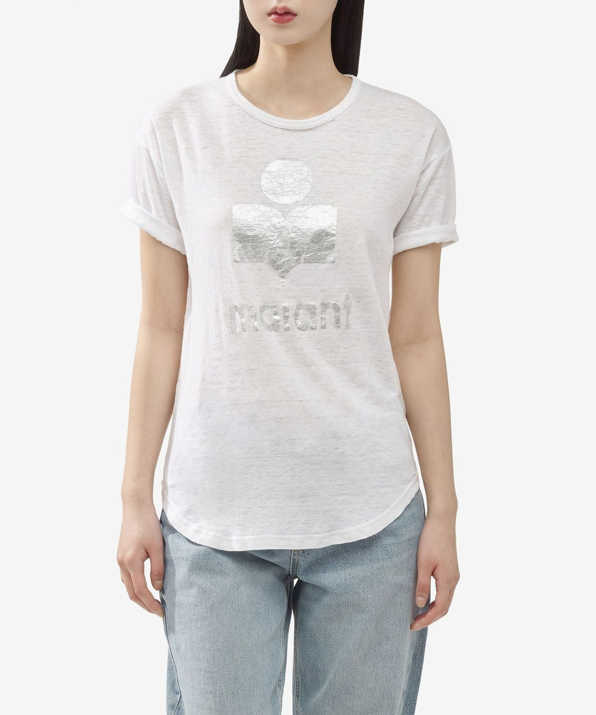이자벨마랑(ISABEL MARANT) 콜디 로고 반소매 티셔츠 - 화이트 / TS0004FAA1N10E20WH