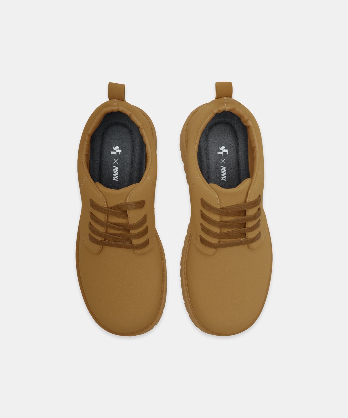 식스핏(6FT) [미누의코디 x 식스핏]BOLD TOE DERBY (BROWN)