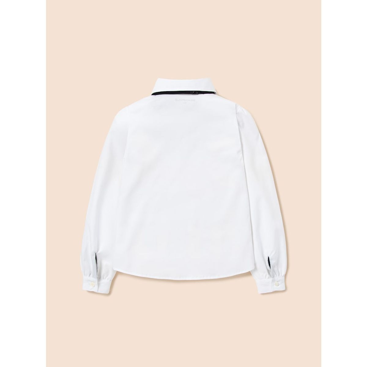 빈폴 키즈(BEANPOLE KIDS) [Essential] 여아 옥스포드 셔츠 & 리본타이 세트  화이트 (BI5164GE11)