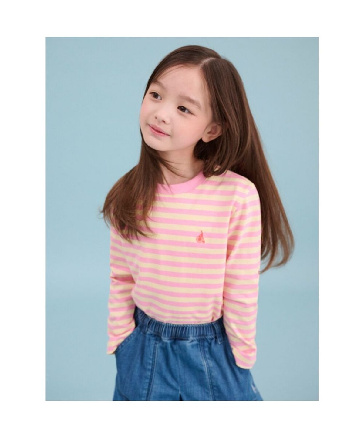 빈폴 키즈(BEANPOLE KIDS) 연청 데님 치마 바지  스카이 블루 (BI5127G03Q)