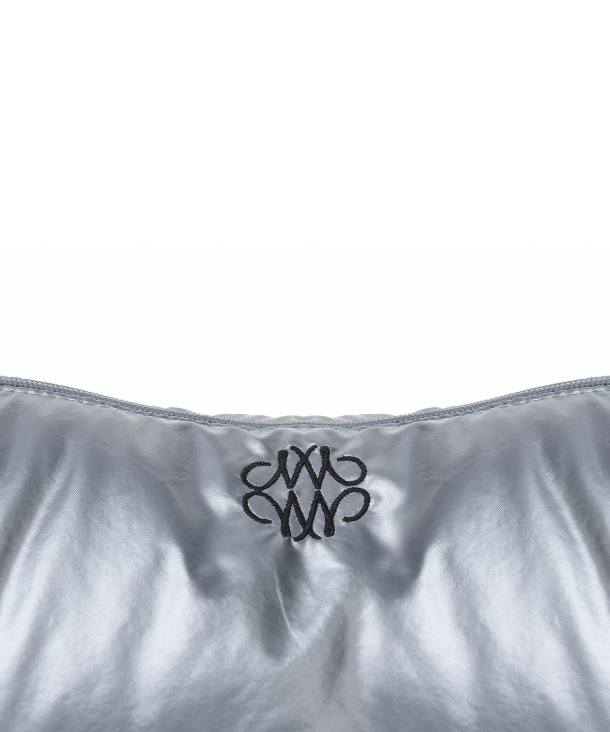 닉앤니콜(NICK&NICOLE) NICOLE GLOSSY SHOULDER KNOT BAG_SILVER
