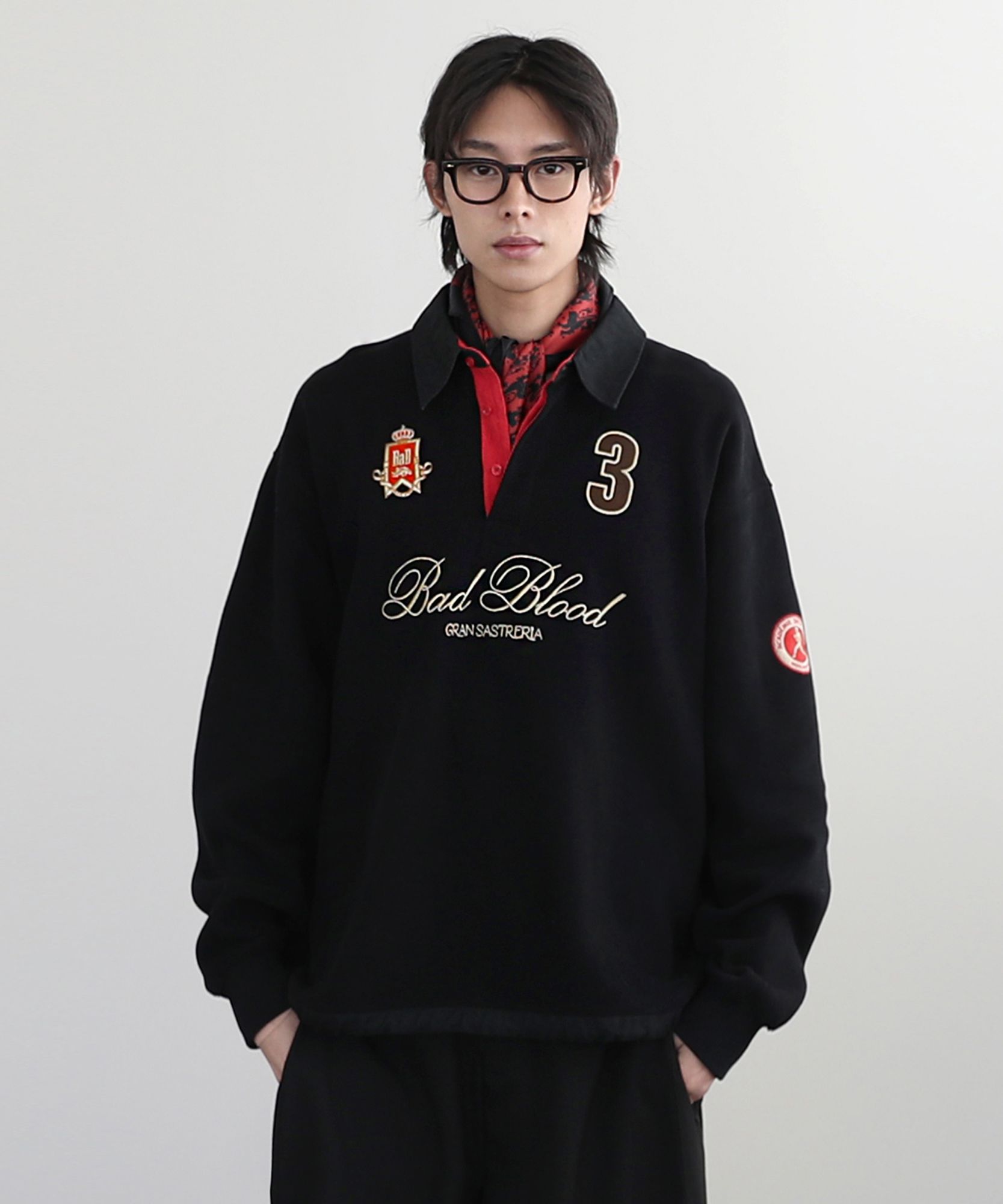 【BADBLOOD】Workshop Net Rugby Jersey MUSINSA | BADBLOOD Royal Classic Rugby Shirt - Black