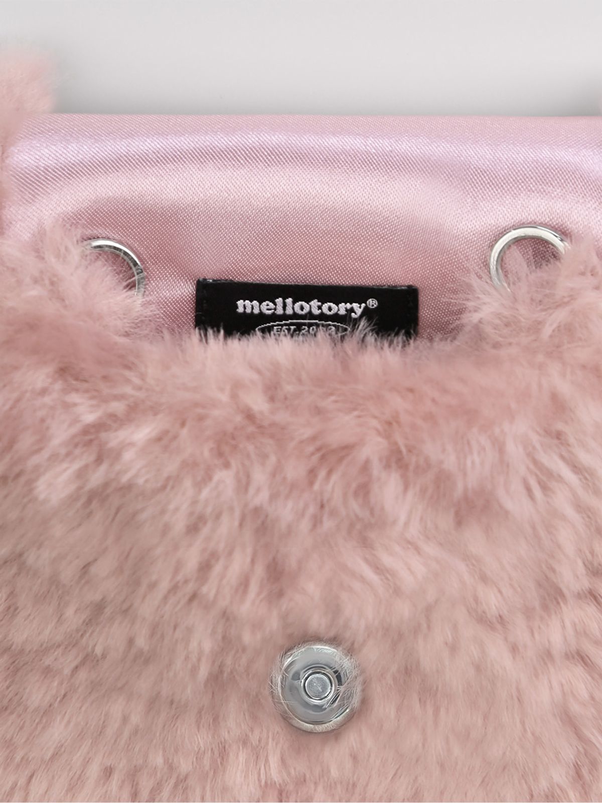 멜로토리(MELLOTORY) 시어링 퍼 미니백 (딥핑크)