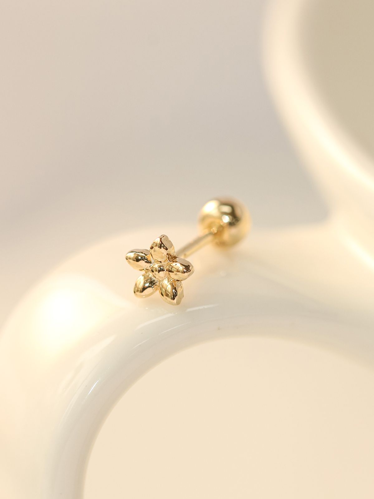 미니멀피어싱(MINIMALPIERCING) 14K 미니미 들꽃 피어싱 귀걸이