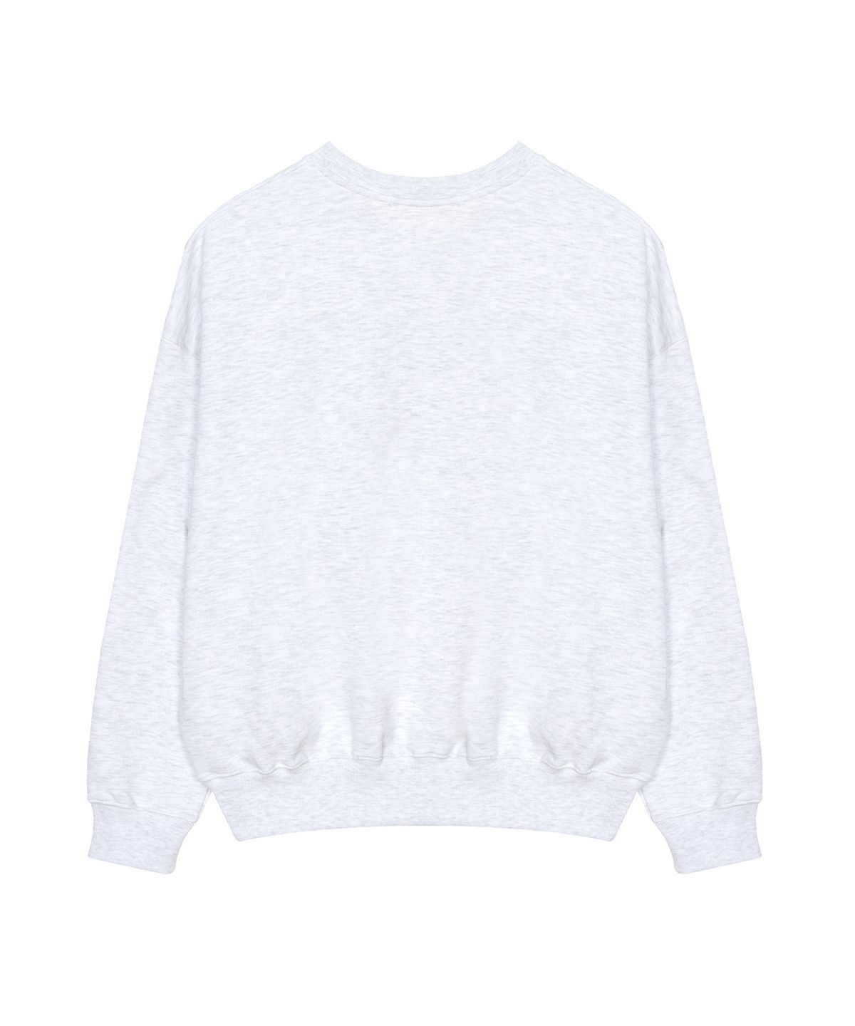 닉앤니콜(NICK&NICOLE) NICOLE ROSE PRINTING SWEATSHIRT_MELANGE SILVER