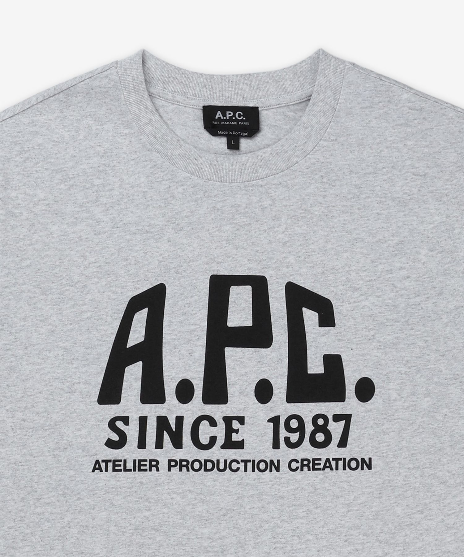 MUSINSA | A.P.C. Printed Label Short Sleeve T-Shirt