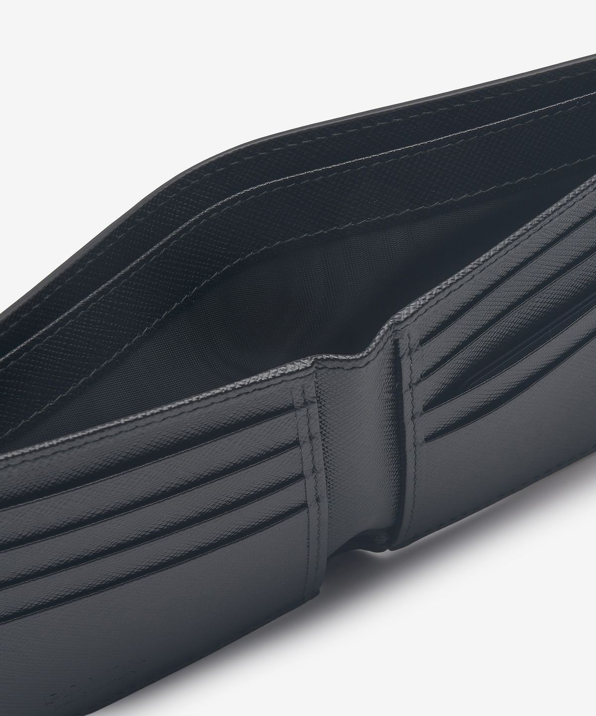 折りたたみ財布 PRADA Silver Triangle Logo Card Holder Black 2MO513QMEF0002 MUSINSA | PRADA Silver Triangle Logo Card Holder - Black