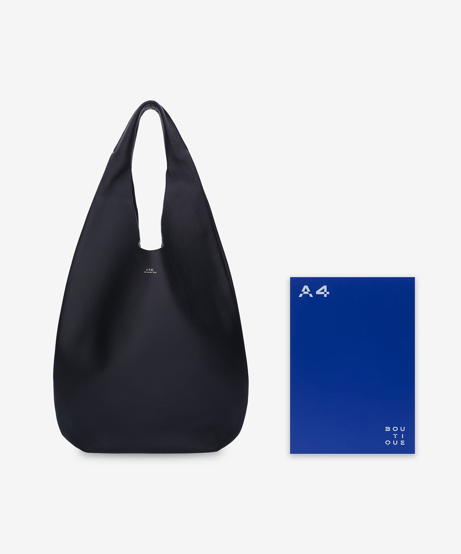 ★A.P.C.★ Le Neige Tote Bag Black PXCBCF67008LZZ Le Neige Bag | Grained leather | A.P.C. Accessories
