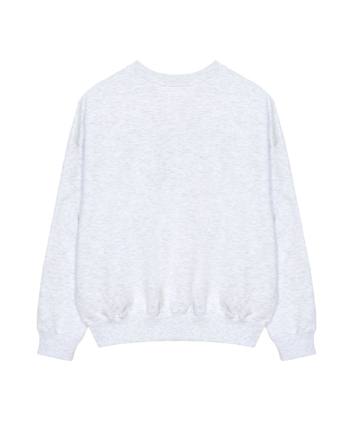 닉앤니콜(NICK&NICOLE) MINI VOLUME NICOLE ROSE SWEATSHIRT_MELANGE BLACK
