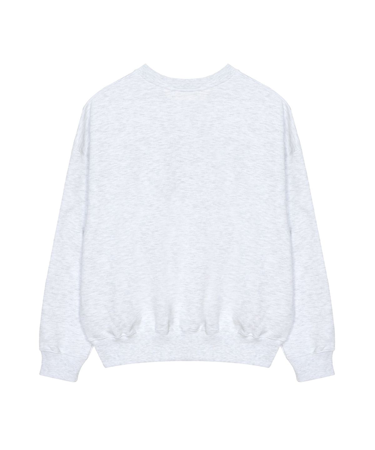 닉앤니콜(NICK&NICOLE) MINI VOLUME NICOLE ROSE SWEATSHIRT_MELANGE SILVER