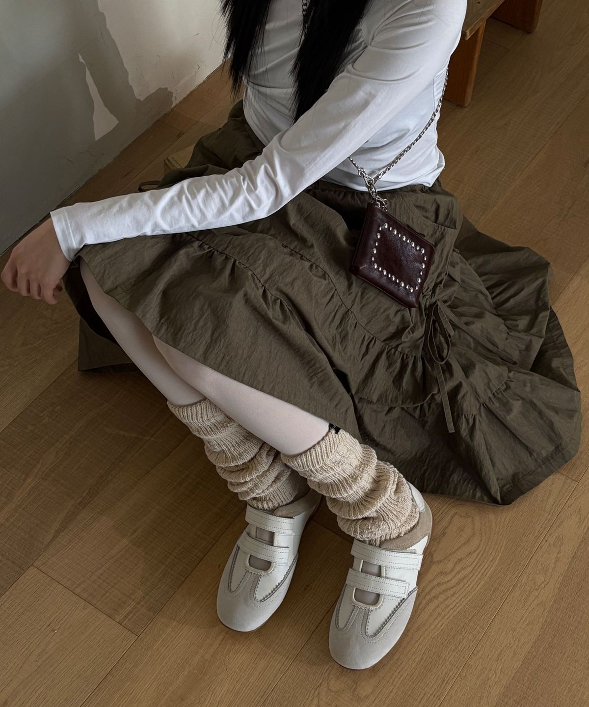 기호(KHIHO) TWIN VELCRO MARY JANE SNEAKERS / 3 COLORS
