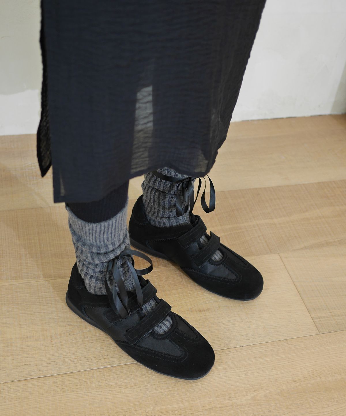 기호(KHIHO) TWIN VELCRO MARY JANE SNEAKERS / 3 COLORS