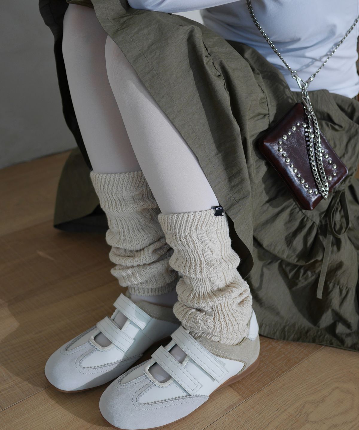 기호(KHIHO) TWIN VELCRO MARY JANE SNEAKERS / 3 COLORS