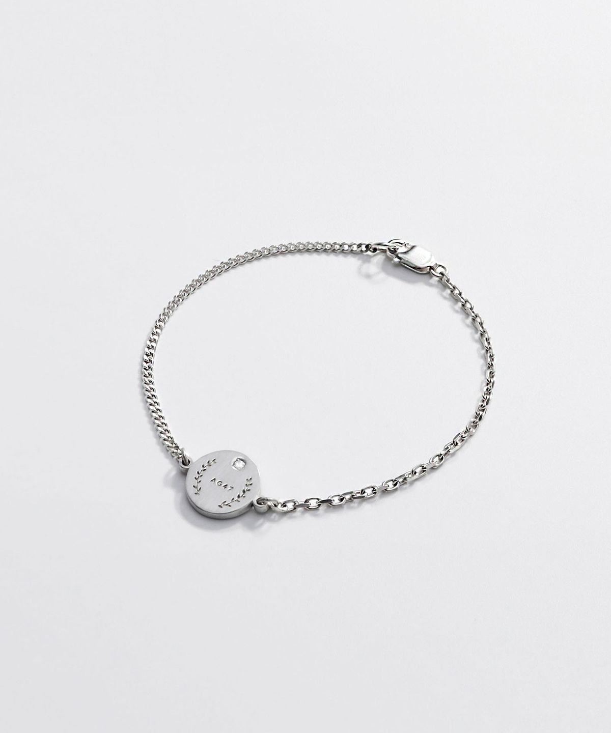 에이지47(AG47) N.è-B-04  Cubic Two Chain Mixed Bracelet