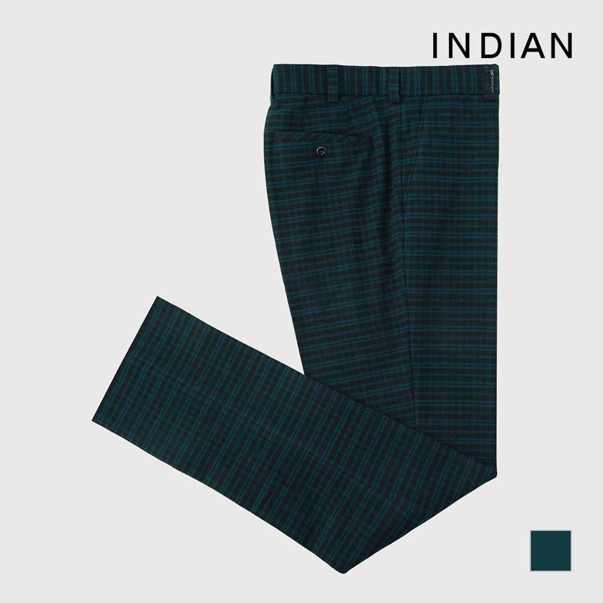 인디안(INDIAN) 체크 기모 바지_MIGDLXW9321