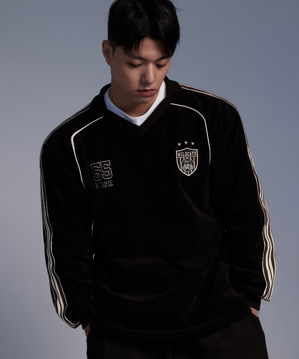 원알엠(ONERM) 헤리티지 테리 풋볼 져지 Black