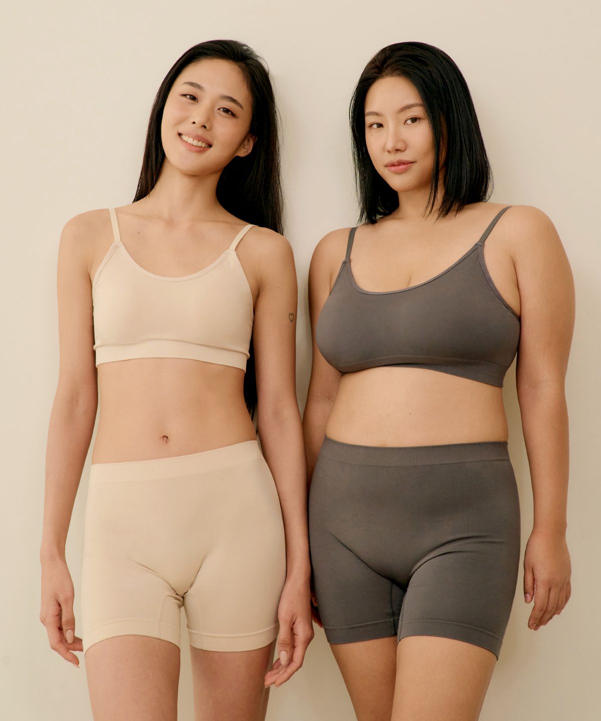 마른파이브(MARN5) 쉬어 모달 원핏 브라 팬티 세트_5colors