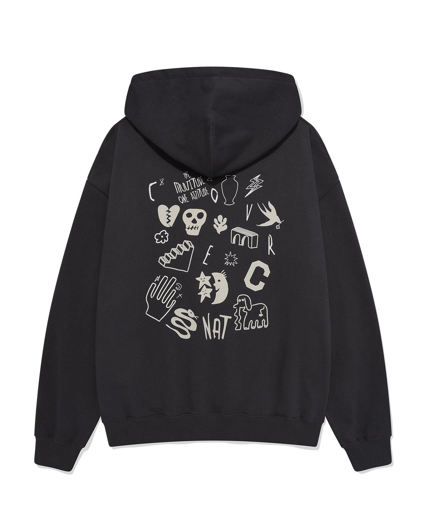 パーカー・フーディ COVERNAT sketch hoodie charcoal MUSINSA | COVERNAT Sketch Hoodie Charcoal