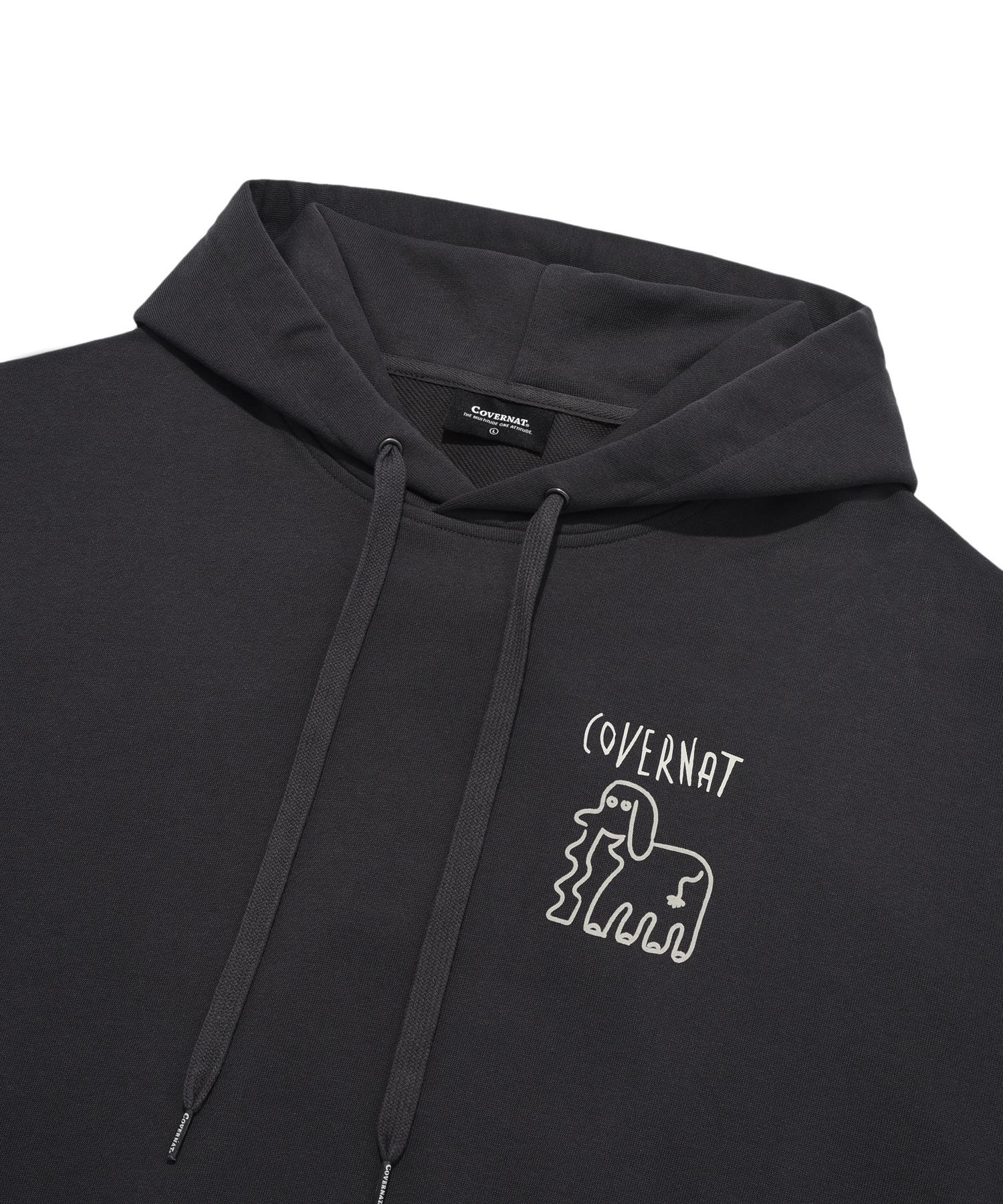 パーカー・フーディ COVERNAT sketch hoodie charcoal MUSINSA | COVERNAT Sketch Hoodie Charcoal
