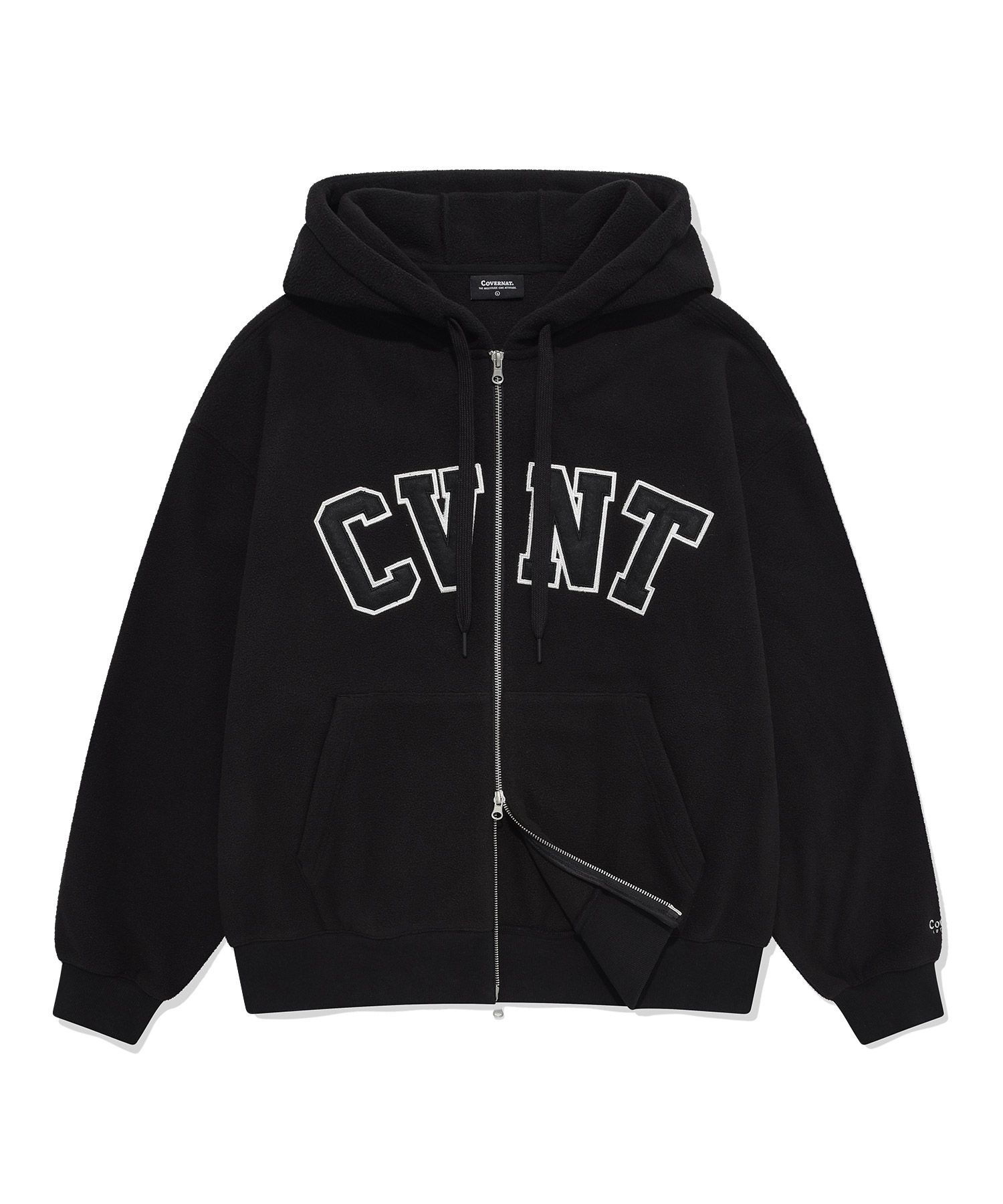 【COVERNAT】 CVNT Fleece Overfit Hoodie Zip-up★男女兼用 MUSINSA | COVERNAT CVNT Fleece Overfit Hoodie Zip-Up Black