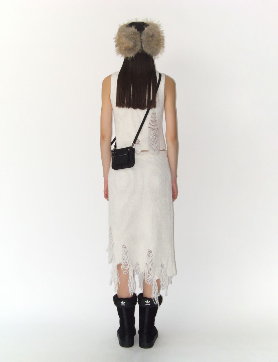 MUSINSA公式 | SUNBURNPROJECT Rivet Two-way Mini Bag, BLACK