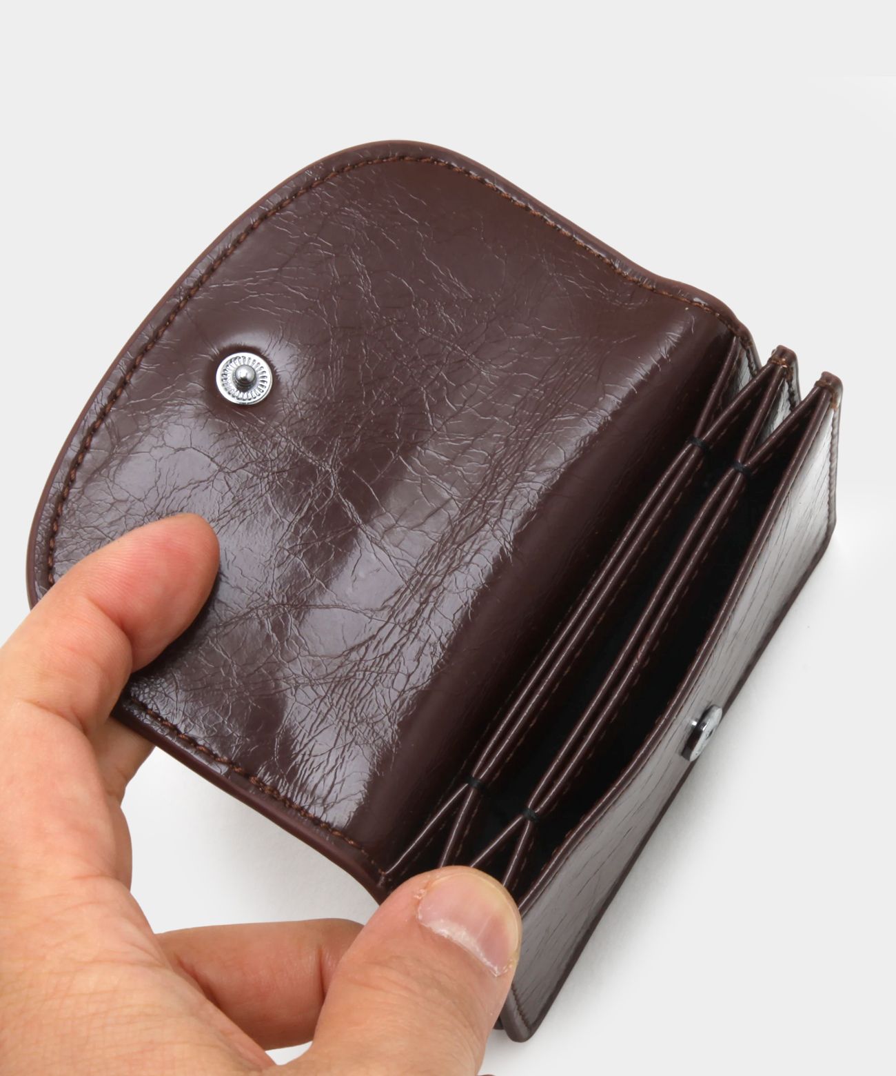 折りたたみ財布 MATINCOX Auris Card Wallet Chocolate GW-1 Auris Card Wallet MUSINSA公式 | MATINCOX Auris Card Wallet - Chocolate