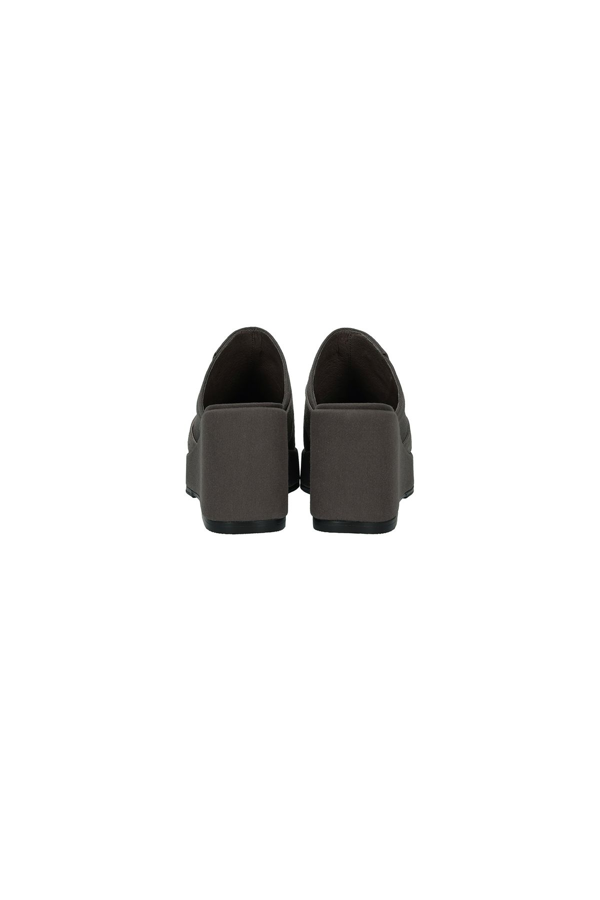 포트리스(4TRESS) PLATFORM WEDGE MULES 01 GRAY