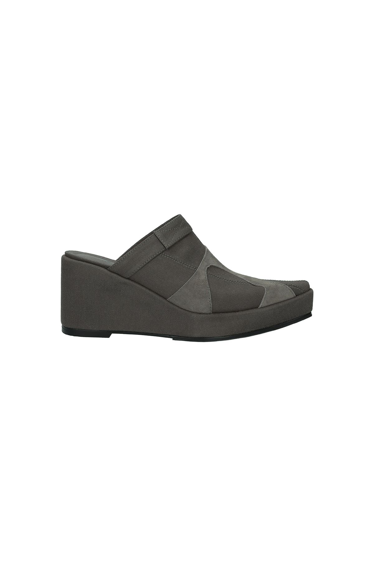 포트리스(4TRESS) PLATFORM WEDGE MULES 01 GRAY