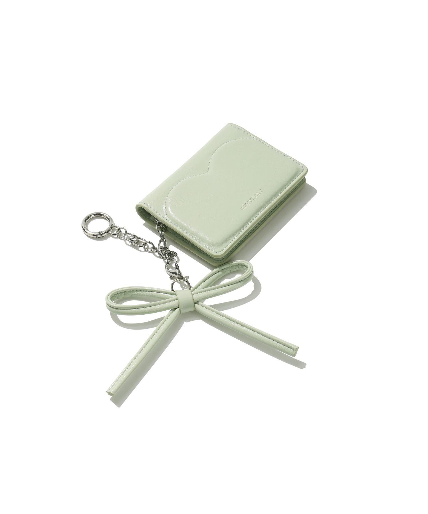 COVERNAT WOMAN ■ Clover Heart Keyring Card Wallet MUSINSA | COVERNAT WOMAN Clover Heart Keyring Card Wallet Mint