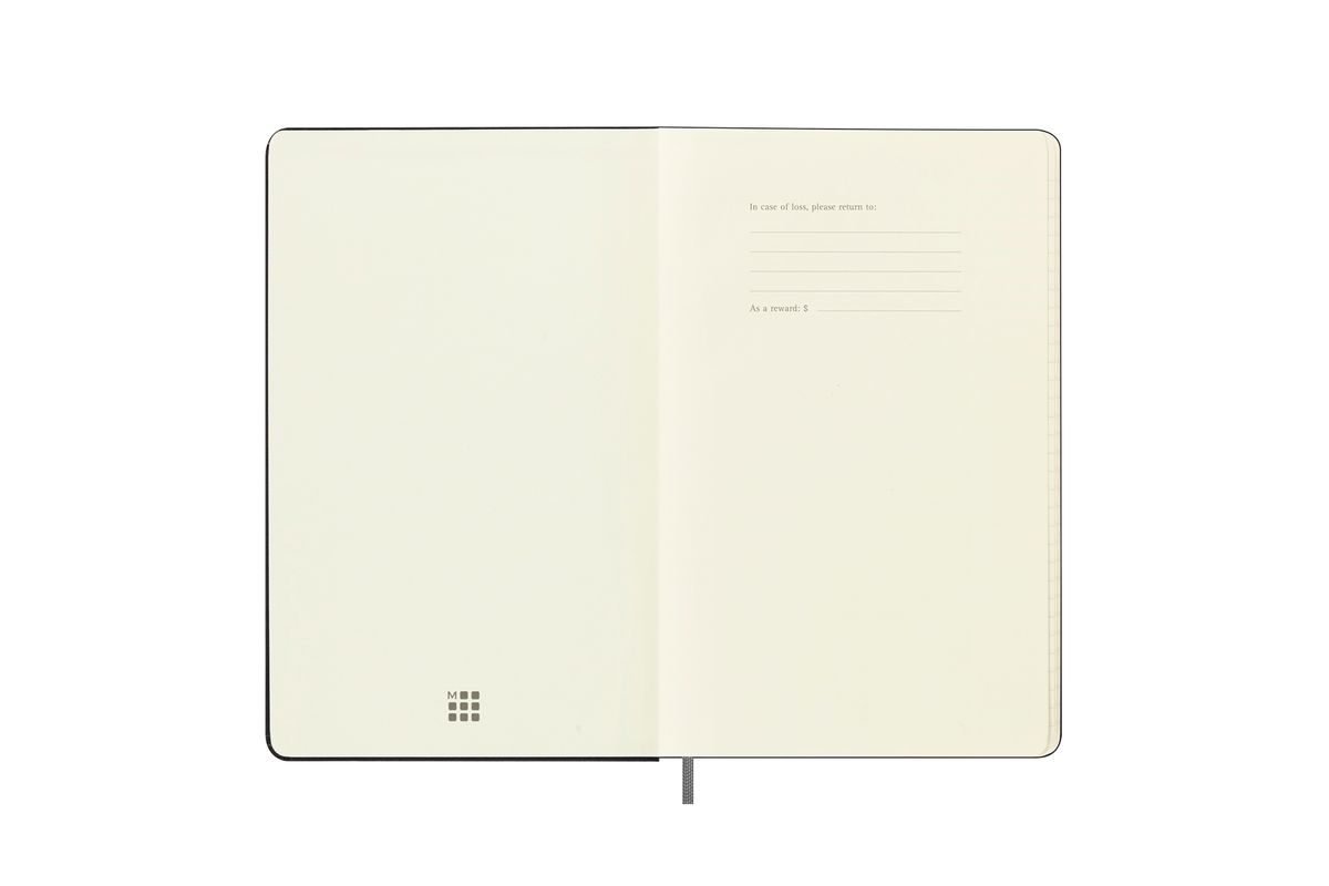 몰스킨(MOLESKINE) [24홀리데이]룰드/블랙 하드 L