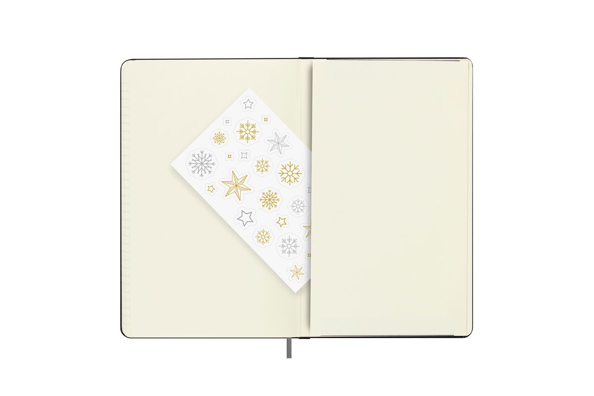 몰스킨(MOLESKINE) [24홀리데이]룰드/블랙 하드 L