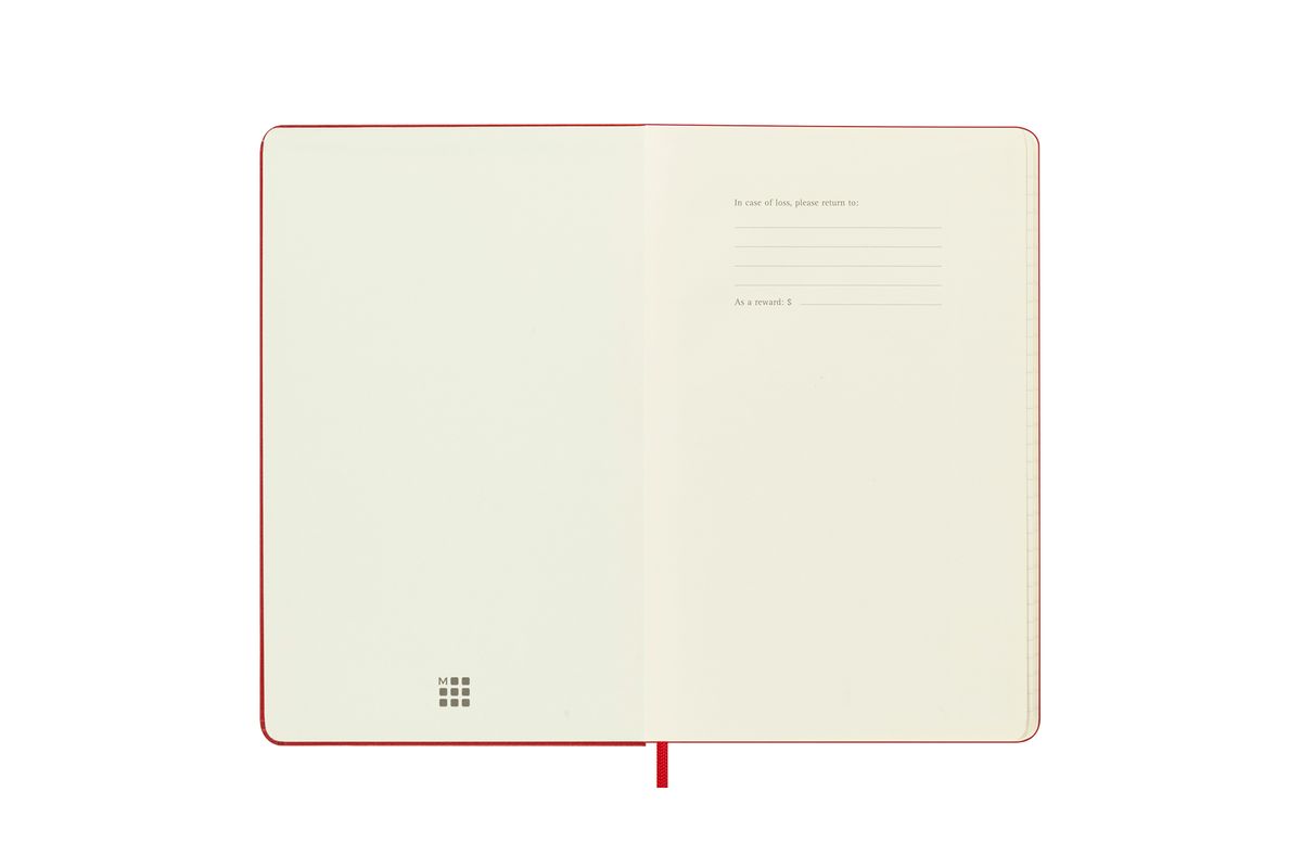 몰스킨(MOLESKINE) [24홀리데이]룰드/스칼렛 레드 하드 L
