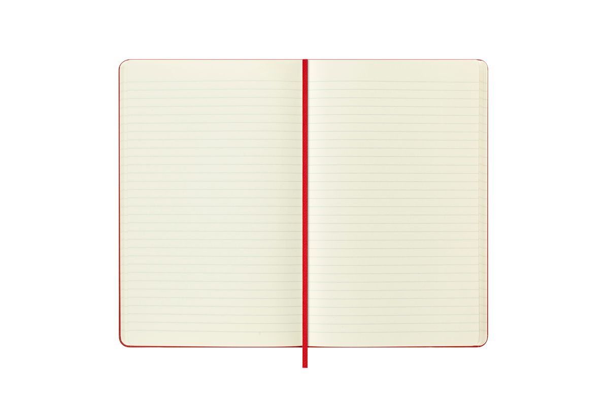 몰스킨(MOLESKINE) [24홀리데이]룰드/스칼렛 레드 하드 L