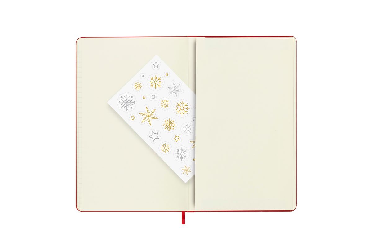 몰스킨(MOLESKINE) [24홀리데이]룰드/스칼렛 레드 하드 L