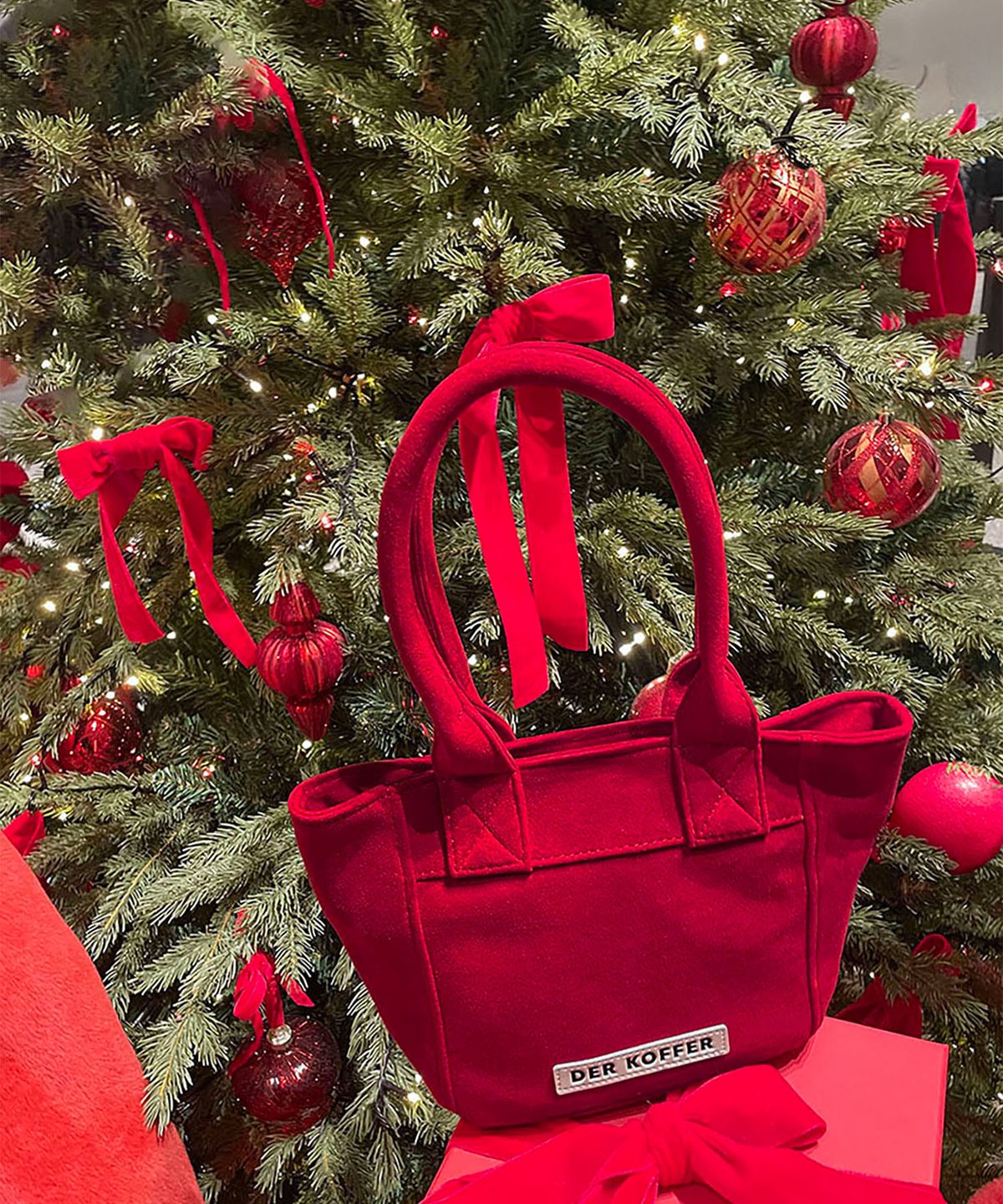 델코퍼(DER KOFFER) SHOPPER SUEDE [RED]_MINI