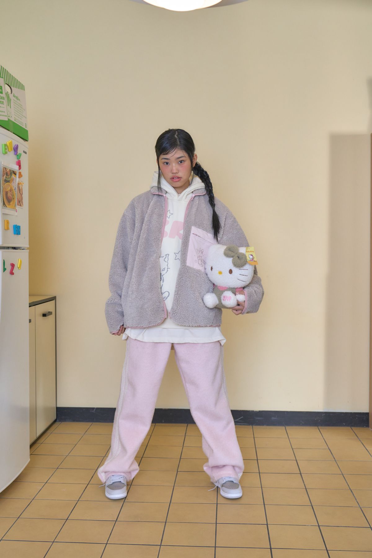 샤키리(SHAKIRI) Furry Lace Trimming Pants_Pink,Iovry