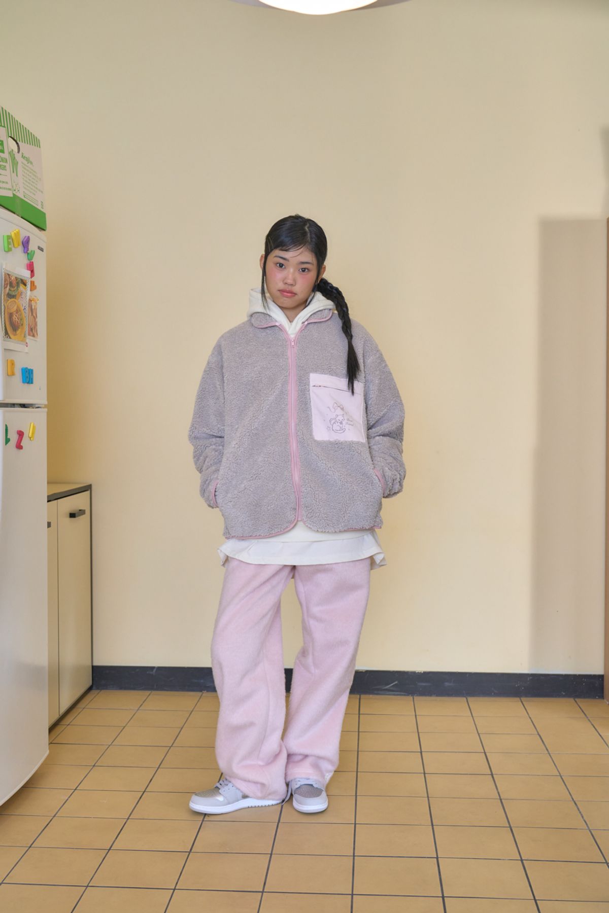 샤키리(SHAKIRI) Furry Lace Trimming Pants_Pink,Iovry