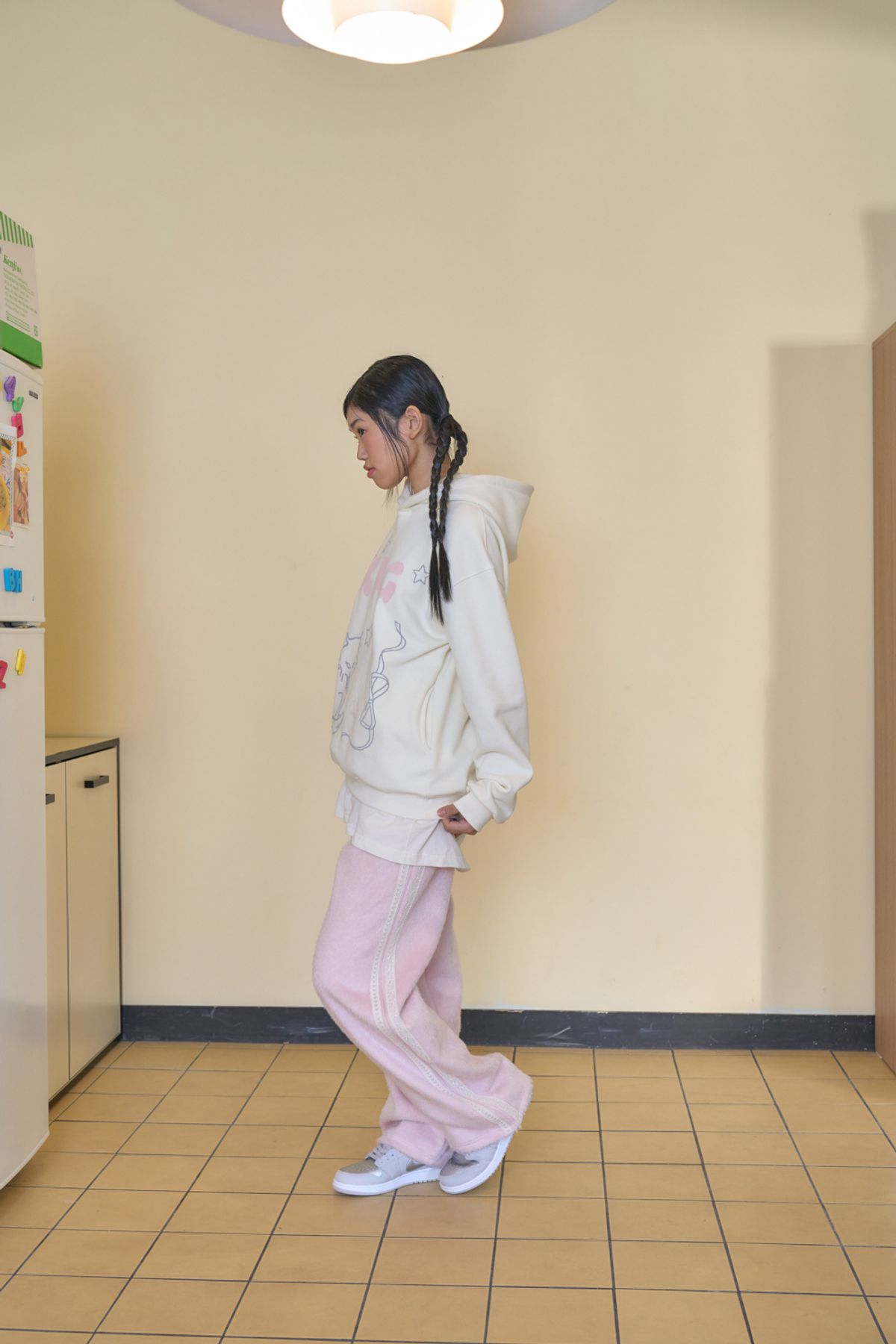 샤키리(SHAKIRI) Furry Lace Trimming Pants_Pink,Iovry