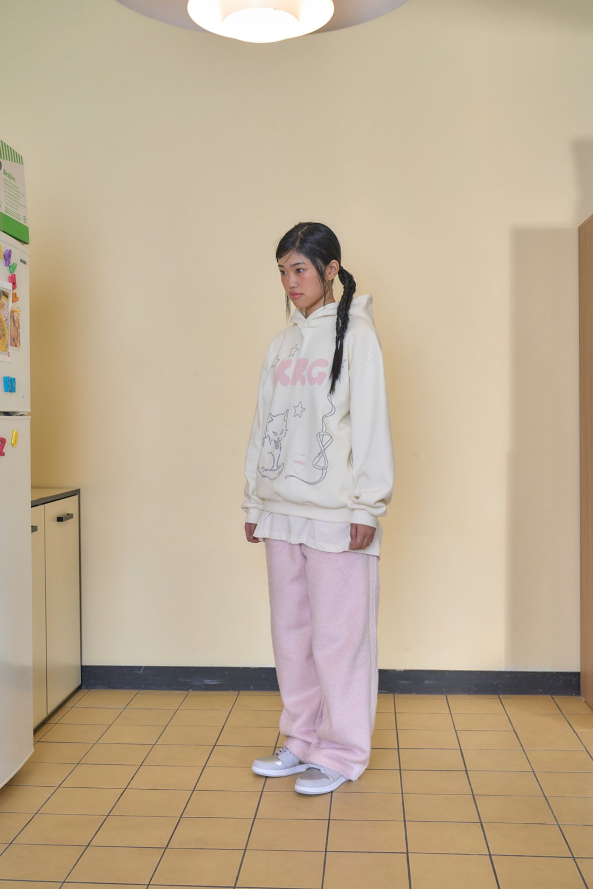 샤키리(SHAKIRI) Furry Lace Trimming Pants_Pink,Iovry