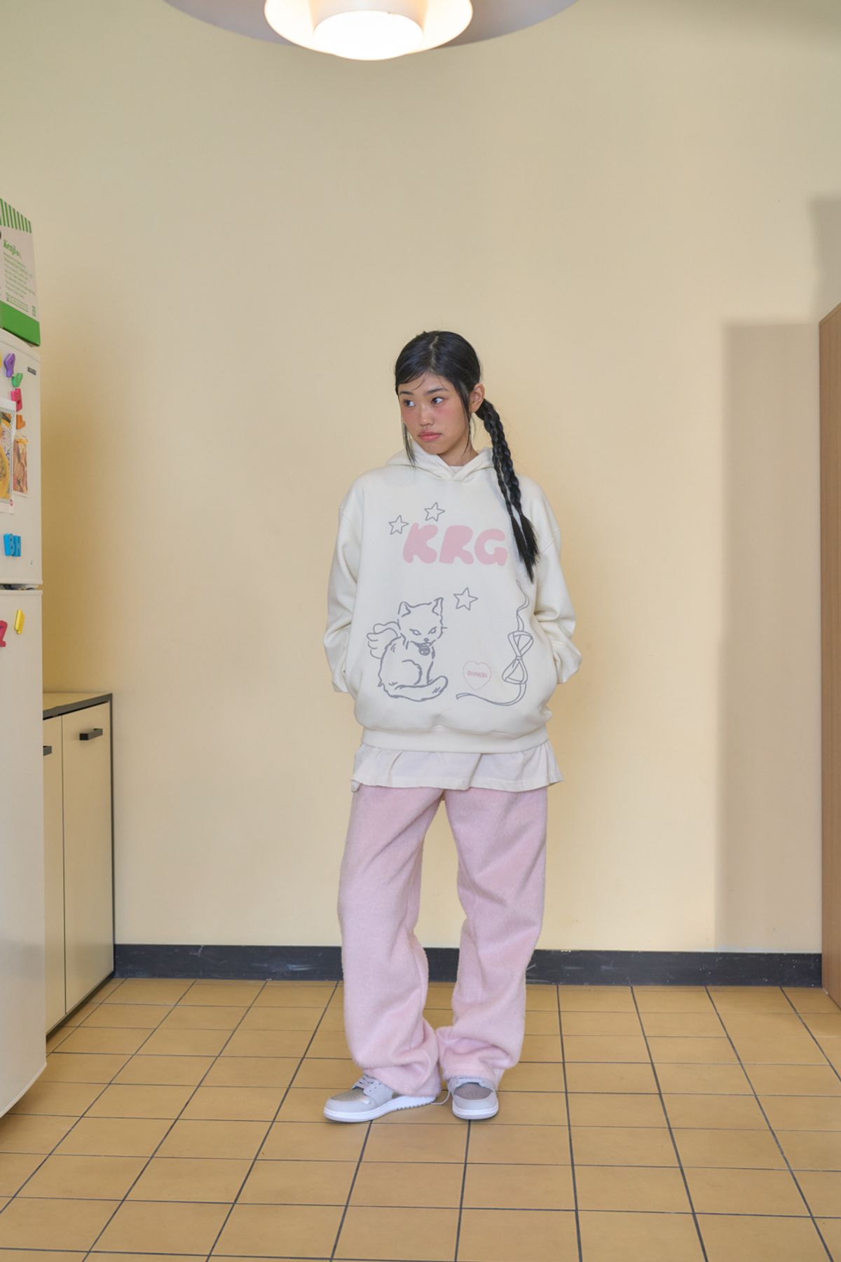 샤키리(SHAKIRI) Furry Lace Trimming Pants_Pink,Iovry
