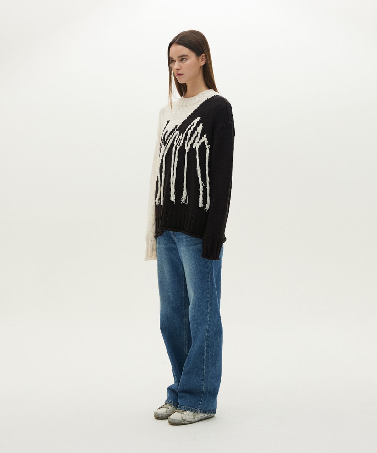 므아므(MMAM) Signature logo oblique knit