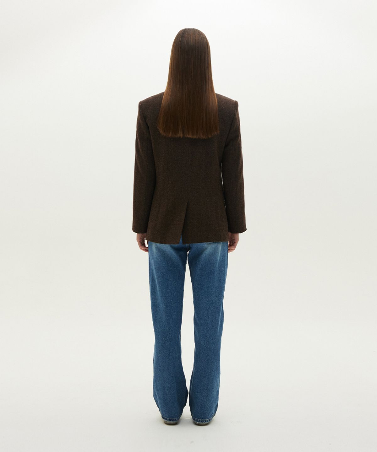 므아므(MMAM) Herringbone double pocket wool blazer