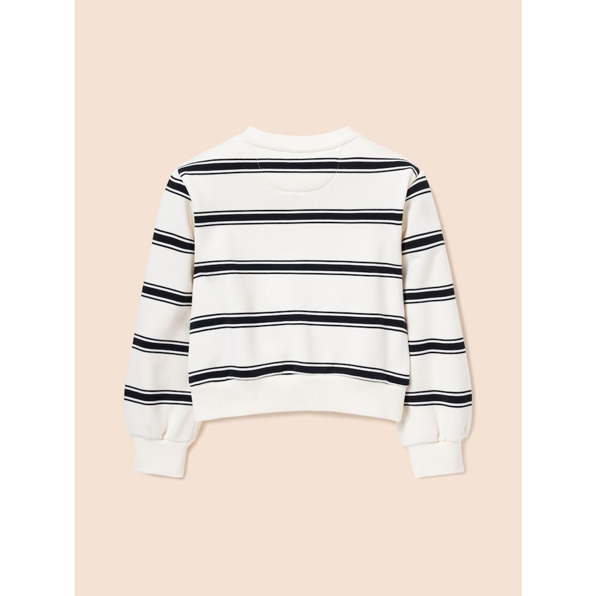빈폴 키즈(BEANPOLE KIDS) 여아 스트라이프 라운드 스웨트 세트  아이보리 (BI5141G030)