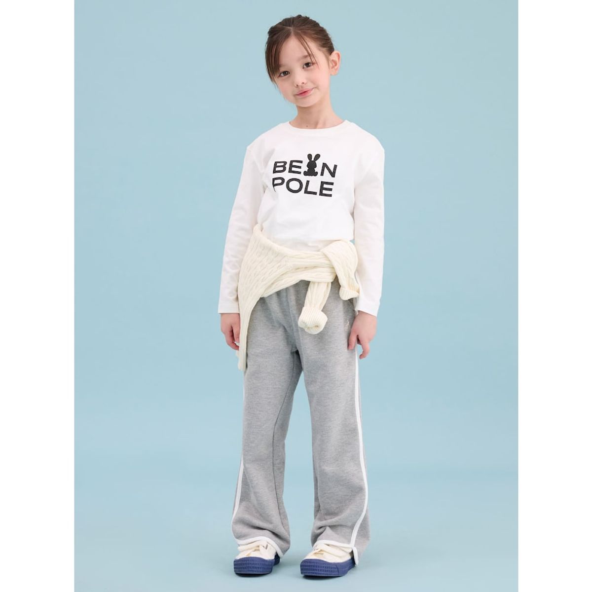 빈폴 키즈(BEANPOLE KIDS) 여아 후드 집업 3PCS 세트  라이트 그레이 (BI5141G042)