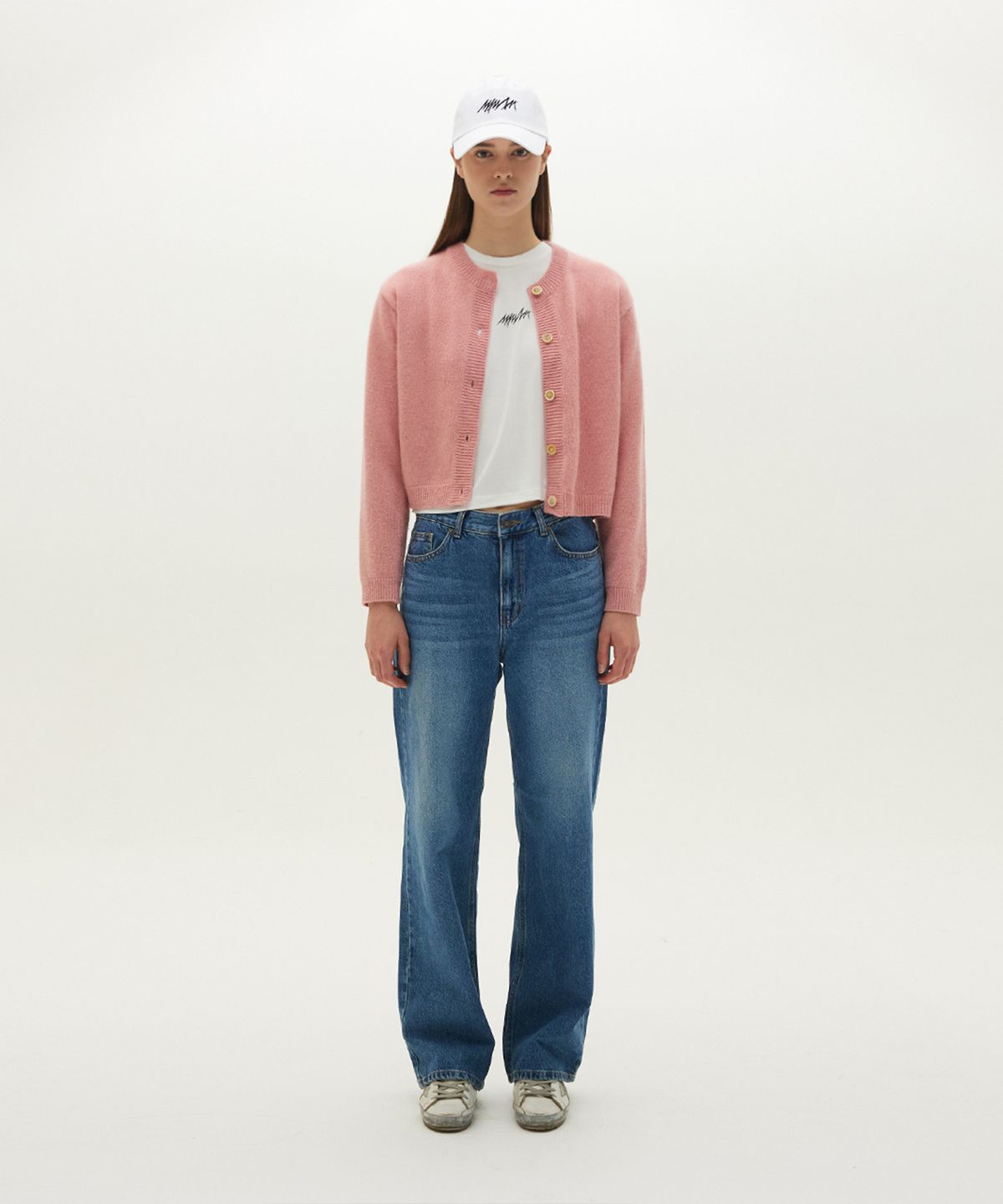 므아므(MMAM) Signature button round cardigan