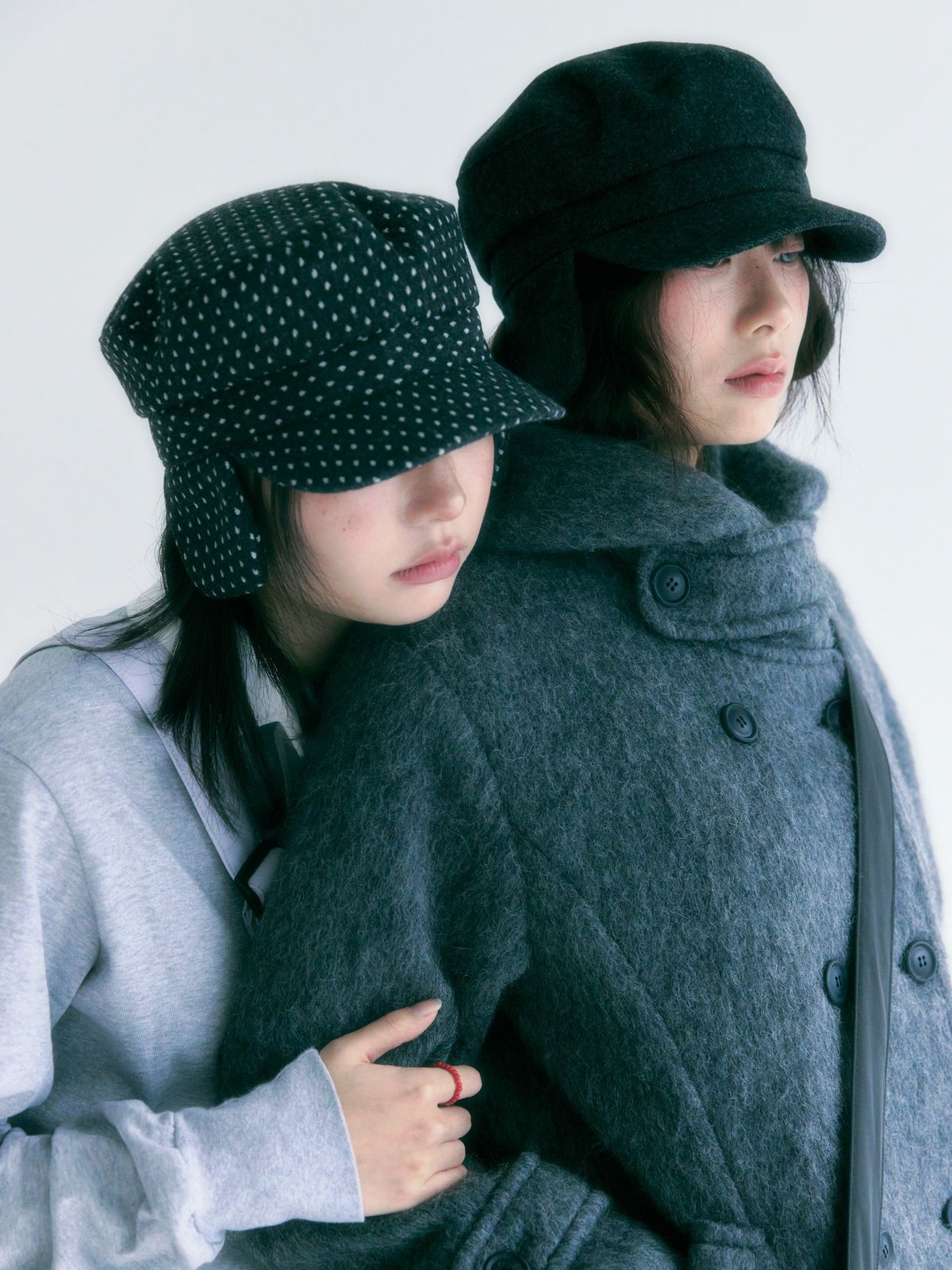 포이에(POIE) earflap marine cap (dot)