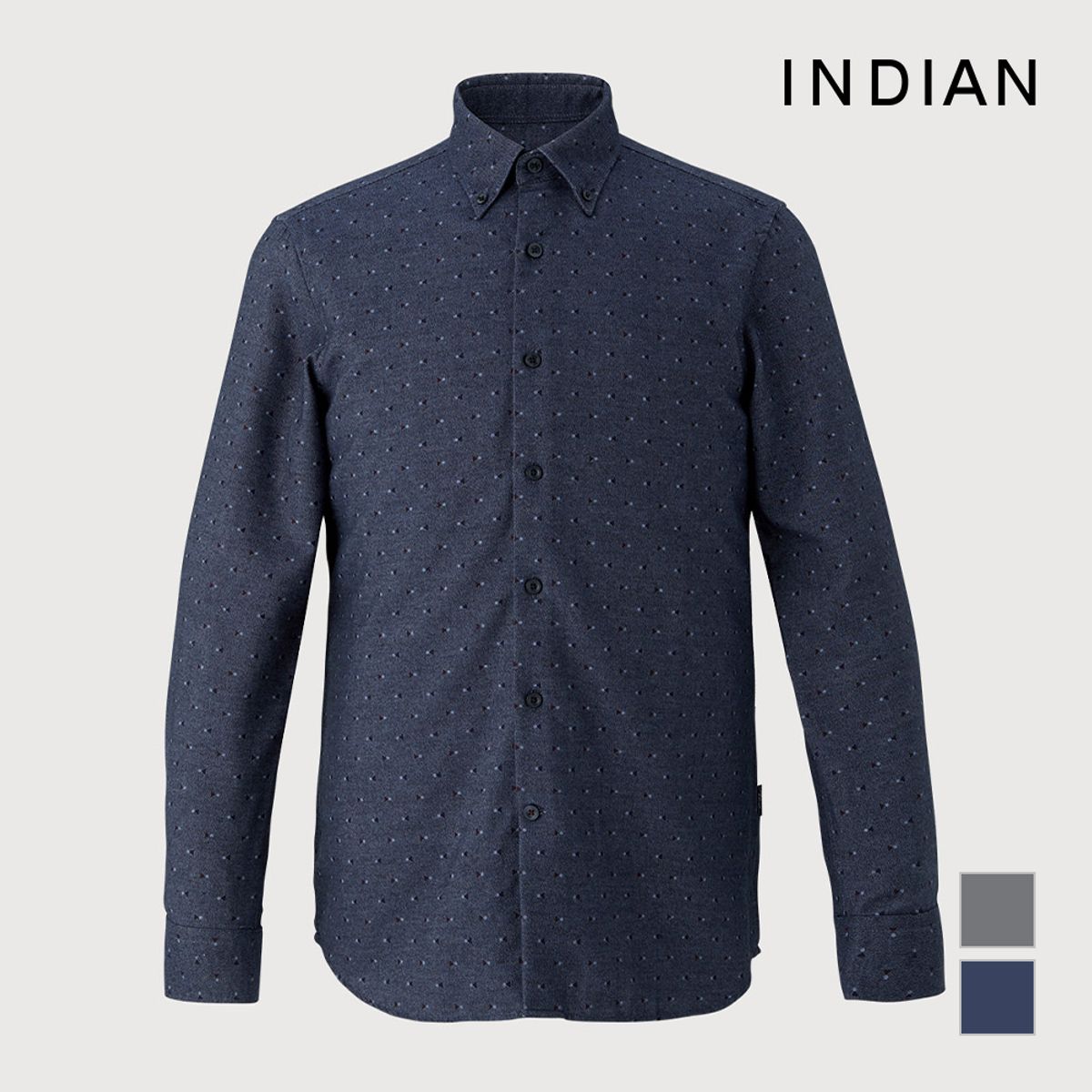 인디안(INDIAN) 올오버 프린트 셔츠_MIUNLXW8561