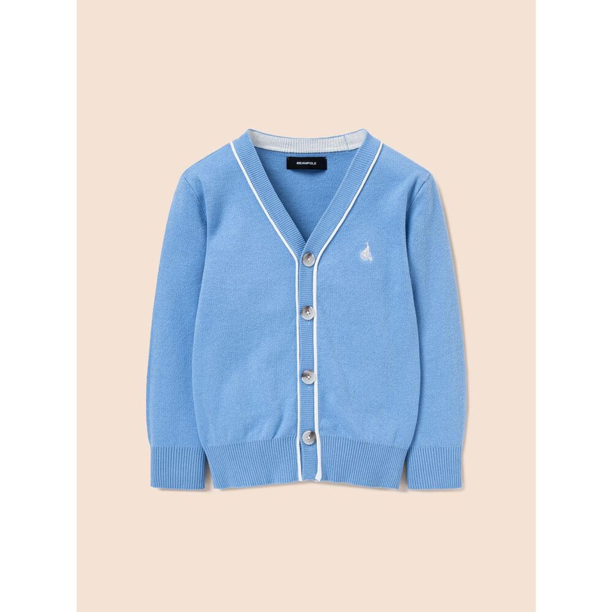 빈폴 키즈(BEANPOLE KIDS) [Essential] 면 브이넥 카디건  스카이 블루 (BI515AUE1Q)